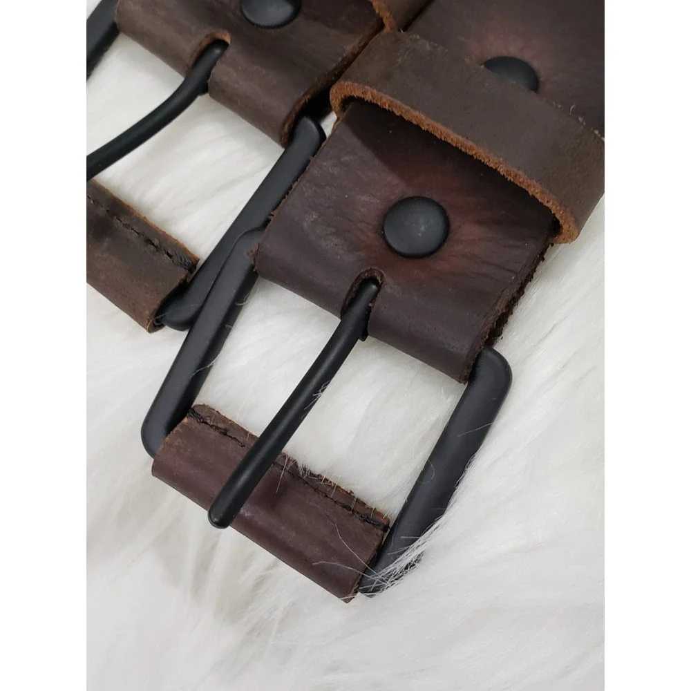 NEW LOT 2 SIZE 30 American Eagle Outfitters Mens Brown Leather Belt y2k surfer